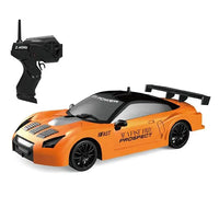 HKM-756435 1:24 4WD Drift RC Car with LED Light, 4-Channel Remote Control, Stunt Racing, Battery Included, Indoor-Outdoor Fun