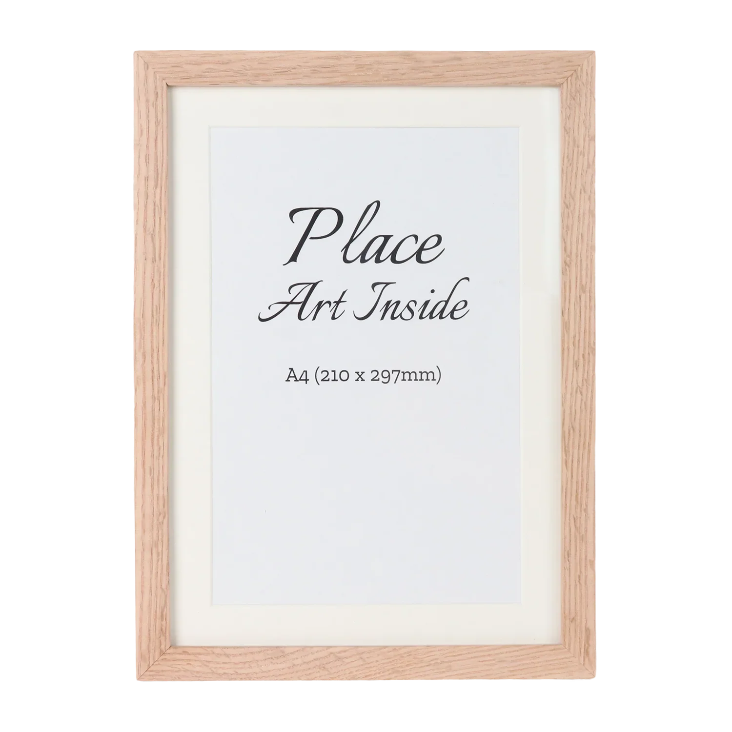 KTX-063059 Solid Oak Picture Frame for Home Decor – Classic Wooden Wall Hanging Display, Available in Various Sizes 21x30, 30x40, 40x50, 50x70 cm