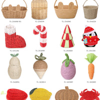 HKM-915667 Cute Cartoon Animal Cotton and Paper Rope Storage Basket for Kids' Rooms