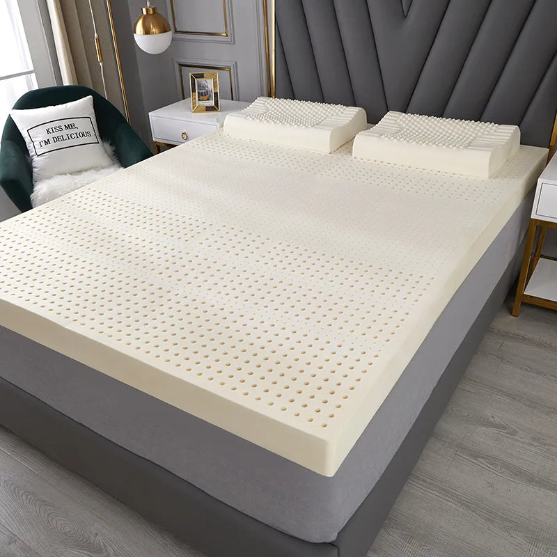 KTX-359955 Latex Mattress 200x100x5cm Soft Cotton Cover 100% Natural Latex Comfort