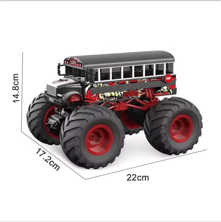 HKM-557523 1:18 2.4G 4Ch Super Wheels Remote Control Car with LED Lights and Simulated Sound