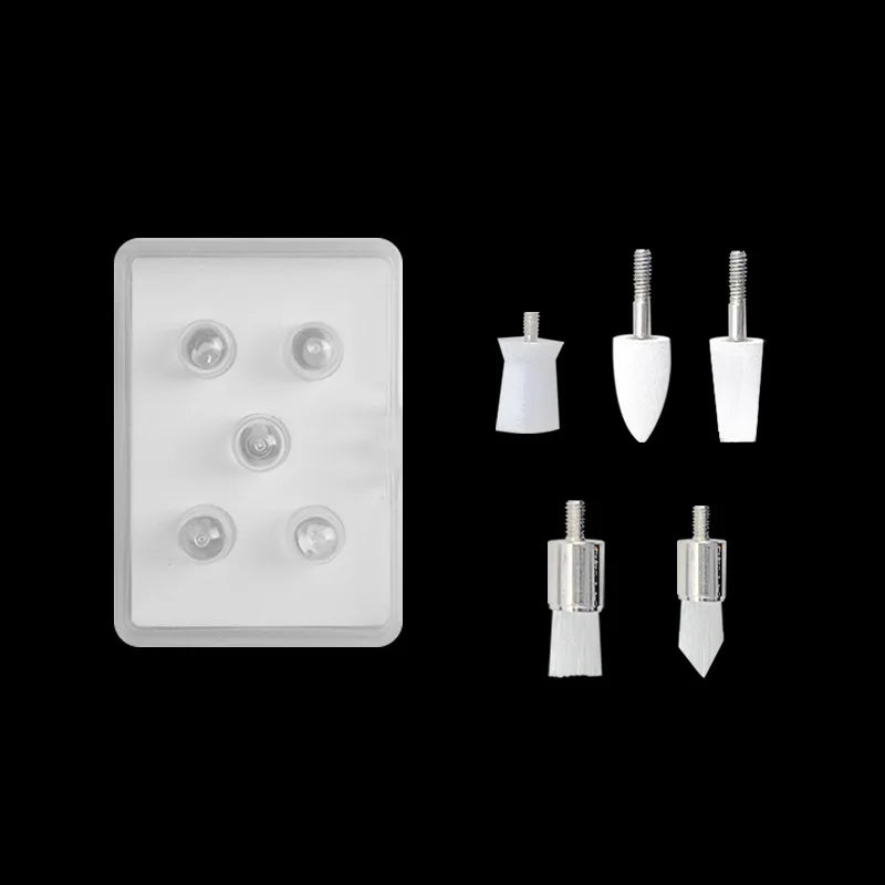 HKM-618259 Electric Teeth Polisher with Tartar Remover, 5 Brush Heads and Adjustable Speed Settings