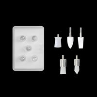 HKM-618259 Electric Teeth Polisher with Tartar Remover, 5 Brush Heads and Adjustable Speed Settings