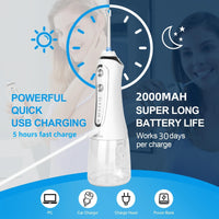 HKM-552723 Portable Cordless Electric Dental Water Flosser with Waterproof Design and Customised Features