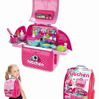 HKM-917971 Pink Kitchen Toy Set for Kids - Pretend Play Cooking Simulation for Ages 2 to 13 Years