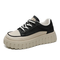 HKM-605971 XQ5858 New Women's Loafers Solid Color Sports Casual Shoes for Summer Breathable Increase Thick Sole Versatile Board Shoes for