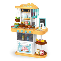 HKM-015123 Children's Kitchen Playset with Spray and Circulating Water, 72Cm Cooking Toy for Ages 2-13