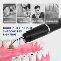 HKM-519955 Ultrasonic Tooth Cleaner Electric Plaque and Tartar Remover Teeth Whitening Kit