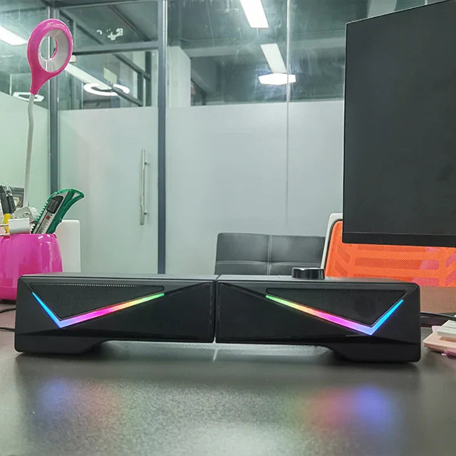 KTX-072083 Deep Bass Hi-Fi Bluetooth Speakers with RGB Lighting and Magnetic Woofer