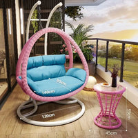Modern Design Indoor Outdoor Rocking Swing Bird's Nest Balcony Hammock Chair 2-Seater Outdoor Furniture Hanging Basket Swing