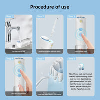 HKM-683795 Portable Mini Water Flosser for Dental Care - Efficient Household Water Jet Cleaner with Enhanced Battery Performance