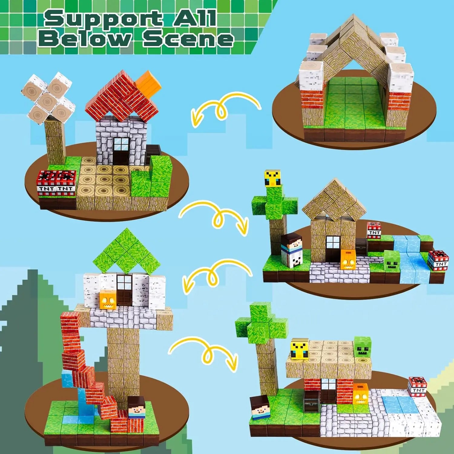 KTX-768403 Magnetic Building Tiles Set – 80 Pcs Educational Magnetic Blocks for Creative Play and Imagination