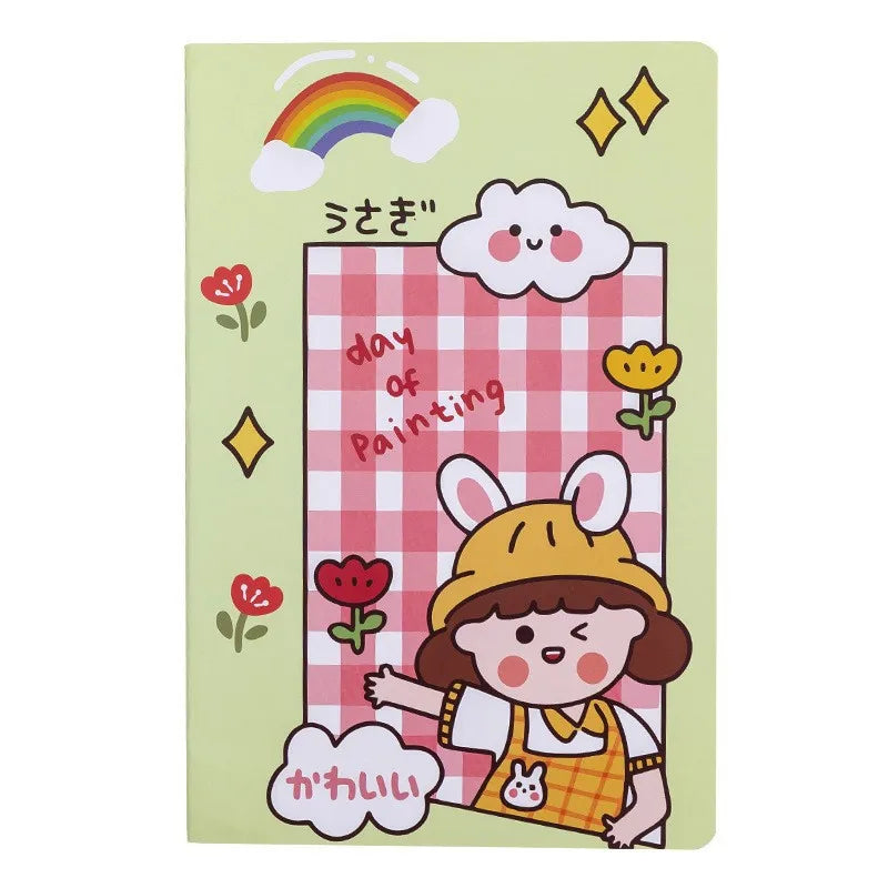 KTX-948051 A5 Cartoon Paper Cover Notebook for Primary School Stationery Supplies