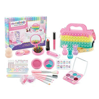 HKM-326995 Kids Cosmetic Makeup Set with Nail Accessories for Dress-Up Play - Ages 2 to 14