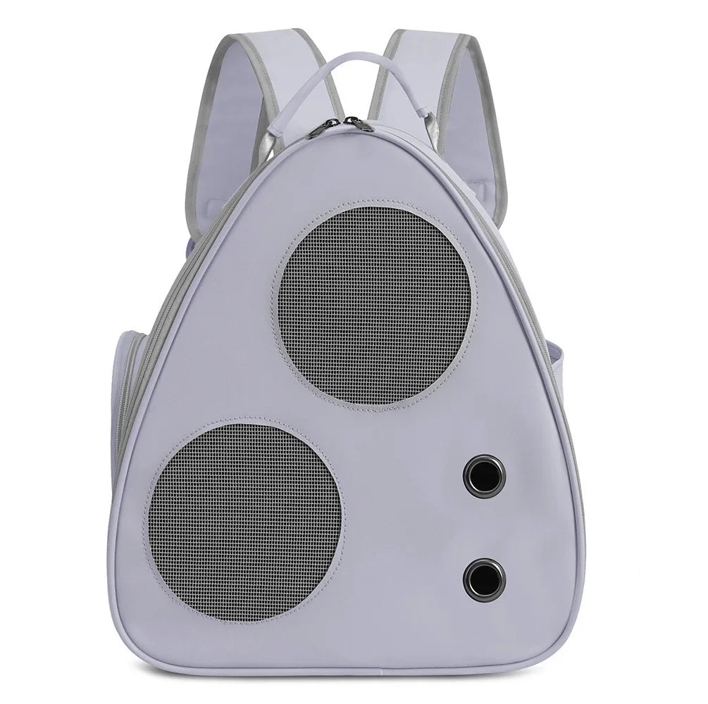 HKM-816211 Airline-Approved Dog and Cat Backpack Carrier with Breathable Oxford Fabric and Mesh Ventilation
