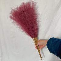55CM Fluffy Pampas Grass Simulation Reed Hair Simulation Wedding Party Minimalist Home Decoration Artificial Flowers 1pcs