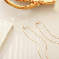 HKM-100947 Romantic Stainless Steel Gold Plated Tiny Zircon Pendant Necklaces