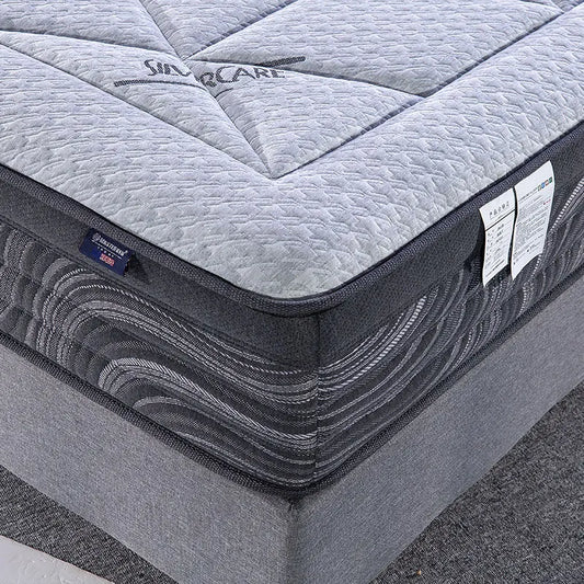 KTX-425491 Queen King Size Black Pocket Spring Mattress with Soft Cooling Foam Top Layer for Hotels