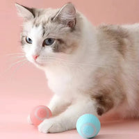 HKM-833171 Automatic Rolling Cat Ball Interactive Toy for Indoor Kittens with Smart Features and Rechargeable Battery