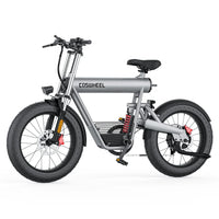 UK US EU Warehouse COSWHEEL T20 1500W 1000W 20x4 Fat Tire Bike 7 Speed Dual Full Suspension Electric Mountain Bike Road Ebike