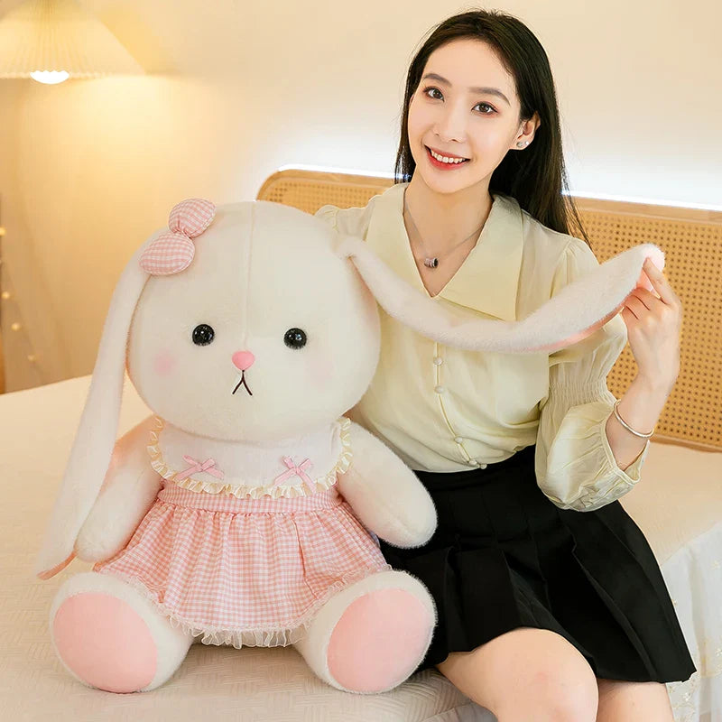 KTX-965331 Exquisite Rabbit Plush Toy for Home Decoration - Washable and Easy to Clean Companion Gift