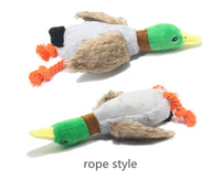 HKM-749523 Interactive Plush Duck Dog Toy with Squeaker for Chewing and Playtime