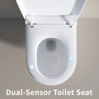 HKM-3230931 Smart Toilet Wall-Hung Elongated Sensor Automatic Flush Remote Control Heated Seat Bidet Ceramic Siphon Jet Toilet