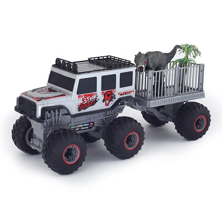 HKM-623059 6WD Off-road Remote Control Truck 1/16 Scale 2.4G High-Speed Electric Vehicle for Kids