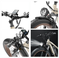 HKM-1654227 Electric Bike 750W Motor 48V 23Ah Battery 37 Mile Range 26-Inch Fat Tires Hydraulic Brakes Shimano 7-Speed