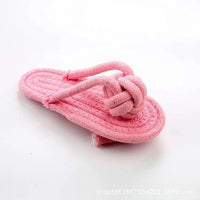 HKM-913363 Interactive Woven Cotton Rope Dog Chew Toy for Dental Care and Play