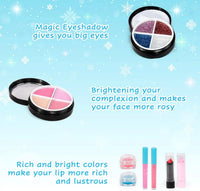HKM-836627 Kids Real Washable Lip Gloss and Mini Nail Makeup Kit Set for Girls