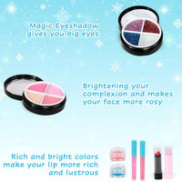 HKM-836627 Kids Real Washable Lip Gloss and Mini Nail Makeup Kit Set for Girls