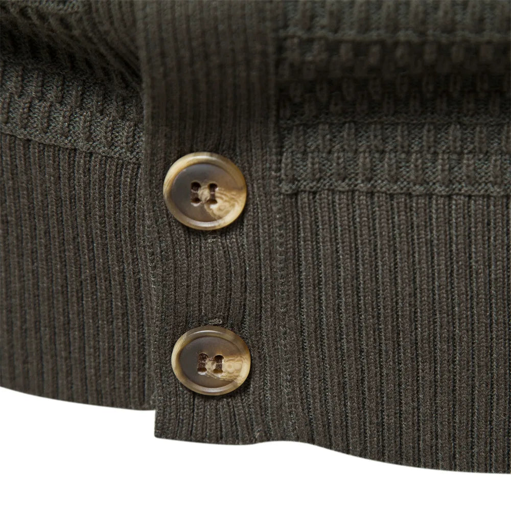 HKM-424019 Customized Men's Business Sweater Knit Sweater Fall and Winter New Cardigan Men's Pullover Coat