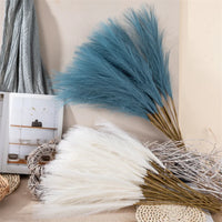 55CM Fluffy Pampas Grass Simulation Reed Hair Simulation Wedding Party Minimalist Home Decoration Artificial Flowers 1pcs