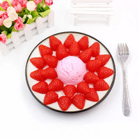 KI liangpeng Simulation PVC fruit block Strawberry Hami melon cut model DIY food accessory decoration photography prop