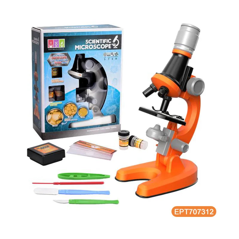 KTX-172819 Educational Microscope Set for Kids - STEM Learning Tool for Biological Science Exploration