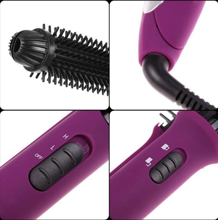 HKM-696403 4 in 1 Hair Curler and Straightener with Electric Coil Comb, 60W ABS, PP, PC, Aluminum, Nylon