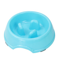 HKM-207763 Anti-Choking Slow Food Bowl for Pets – Non-Slip Melamine Design in Multiple Colors