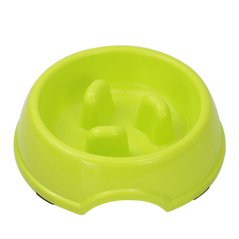 HKM-207763 Anti-Choking Slow Food Bowl for Pets – Non-Slip Melamine Design in Multiple Colors
