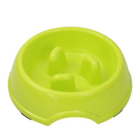HKM-207763 Anti-Choking Slow Food Bowl for Pets – Non-Slip Melamine Design in Multiple Colors