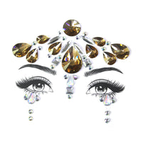 HKM-392083 Acrylic Diamond Eyebrow Stick for Party Face Decoration, 165mm x 125mm