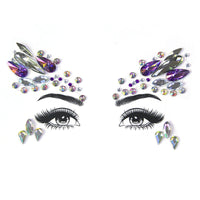 HKM-392083 Acrylic Diamond Eyebrow Stick for Party Face Decoration, 165mm x 125mm