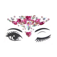 HKM-392083 Acrylic Diamond Eyebrow Stick for Party Face Decoration, 165mm x 125mm