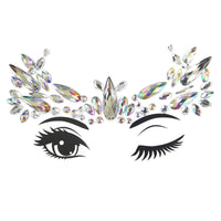 HKM-392083 Acrylic Diamond Eyebrow Stick for Party Face Decoration, 165mm x 125mm