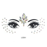 HKM-392083 Acrylic Diamond Eyebrow Stick for Party Face Decoration, 165mm x 125mm