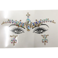 HKM-392083 Acrylic Diamond Eyebrow Stick for Party Face Decoration, 165mm x 125mm