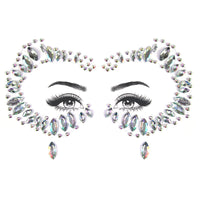HKM-392083 Acrylic Diamond Eyebrow Stick for Party Face Decoration, 165mm x 125mm