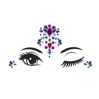 HKM-392083 Acrylic Diamond Eyebrow Stick for Party Face Decoration, 165mm x 125mm