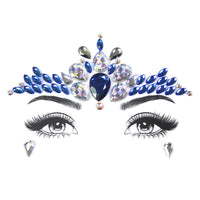 HKM-392083 Acrylic Diamond Eyebrow Stick for Party Face Decoration, 165mm x 125mm
