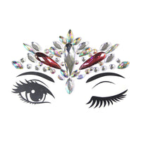 HKM-392083 Acrylic Diamond Eyebrow Stick for Party Face Decoration, 165mm x 125mm